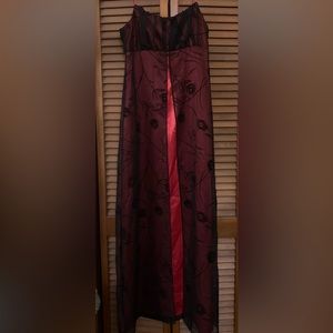 Vintage Red and Black prom dress